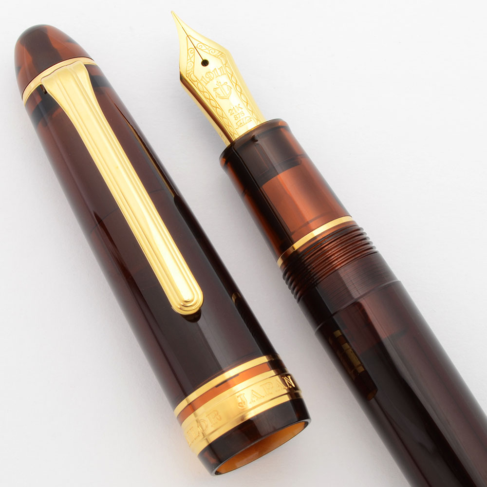 Sailor Wancher 1911L Profit 21 Fountain Pen - Mocha Brown w Gold